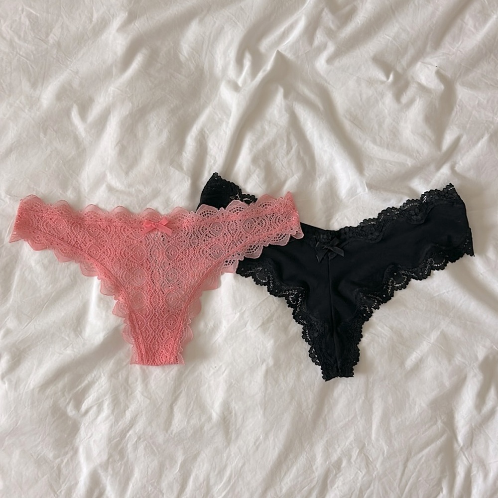 NWT Victoria’s Secret Thong & Cheeky Panties Bundle of 2